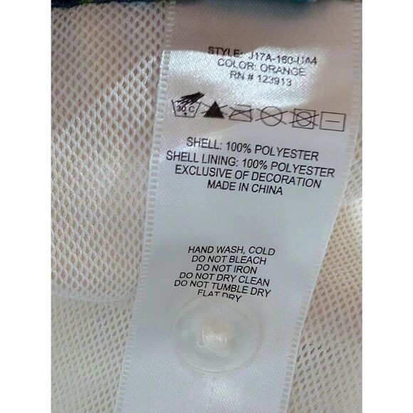 Jachs Men's Orange New York Elephant Pattern Swim Trunks Shorts Size XL - Picture 5 of 7